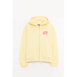 WILLY CHAVARRIA BUTTER WILLY ROPITA SHRUNKEN ZIP UP HOODIE